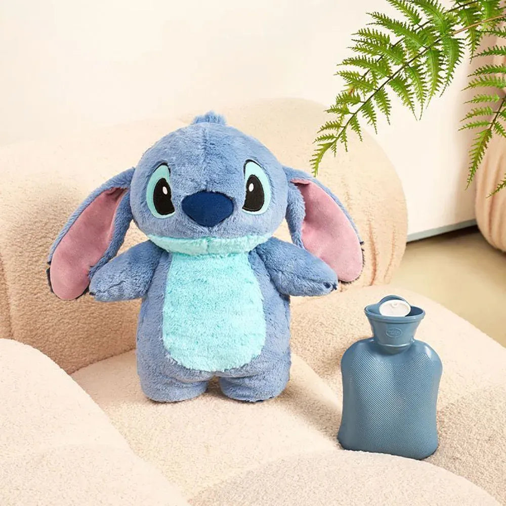 Bouillotte Disney en peluche mignonne – Stitch, Winnie l’Ourson.