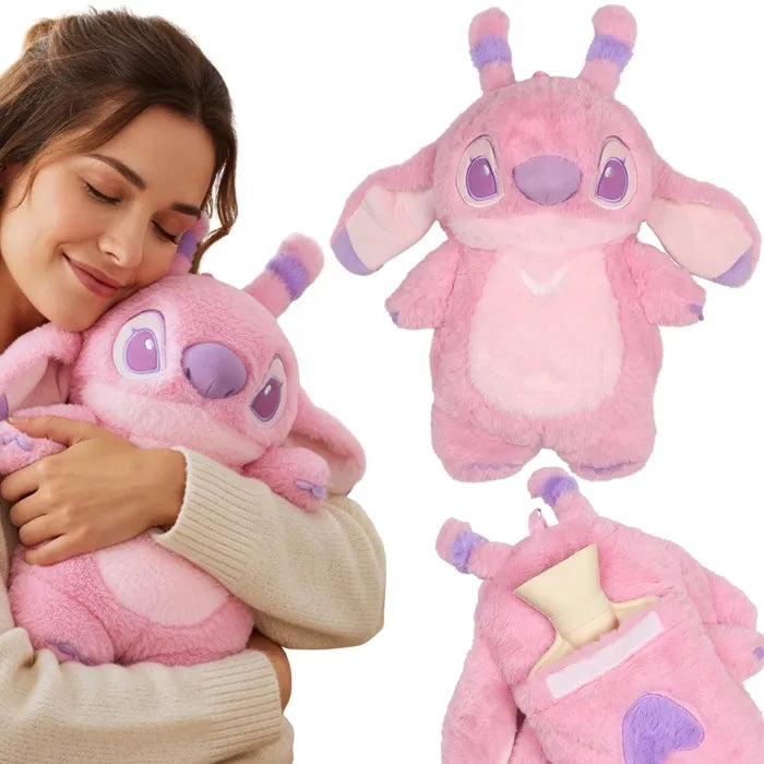 Bouillotte Disney en peluche mignonne – Stitch, Winnie l’Ourson.